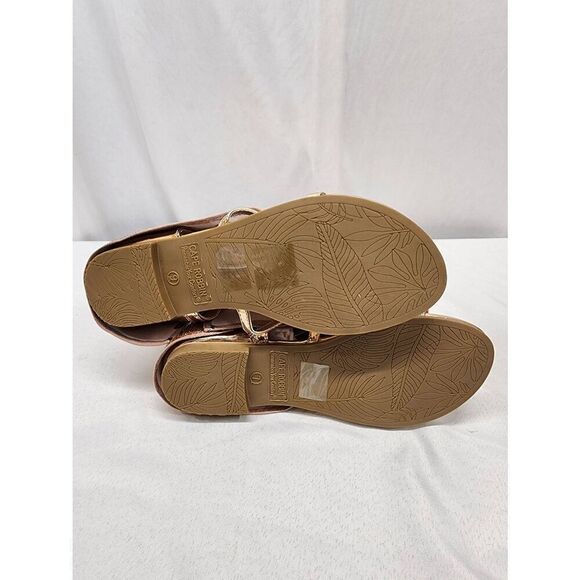 Cape Robbin Size 7 Rose Gold SHILOHA Ladies Sandals Rhinestone - Picture 8 of 12